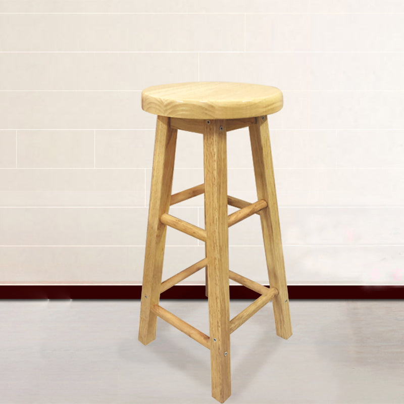 Modern Armless Non Foldable Counter Stool Wood Household Bar Stool with Pedal Clearhalo 'Bar Furniture' 'Bar Stools' 'bar_stools' 'furn' 'furn_bar_stools' 'furniture_bar_stools' 'Kitchen & Dining Furniture' 'kitchen&dining_furn' 'kitchen' 'kitchen_furn' Furniture' 4198534