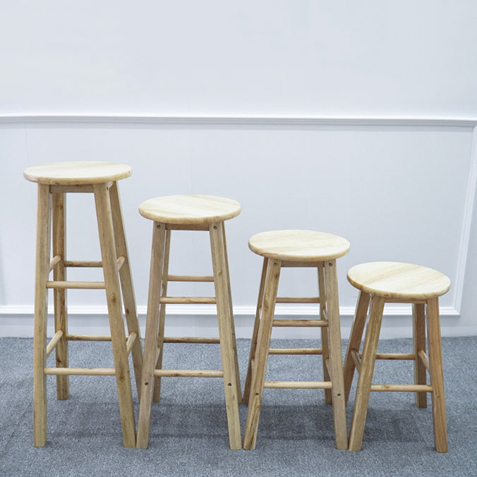 Modern Armless Non Foldable Counter Stool Wood Household Bar Stool with Pedal Clearhalo 'Bar Furniture' 'Bar Stools' 'bar_stools' 'furn' 'furn_bar_stools' 'furniture_bar_stools' 'Kitchen & Dining Furniture' 'kitchen&dining_furn' 'kitchen' 'kitchen_furn' Furniture' 4198536