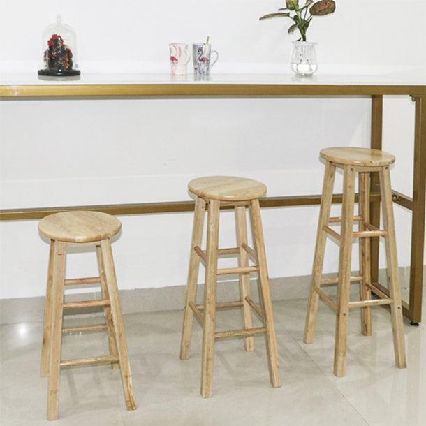 Modern Armless Non Foldable Counter Stool Wood Household Bar Stool with Pedal Clearhalo 'Bar Furniture' 'Bar Stools' 'bar_stools' 'furn' 'furn_bar_stools' 'furniture_bar_stools' 'Kitchen & Dining Furniture' 'kitchen&dining_furn' 'kitchen' 'kitchen_furn' Furniture' 4198538