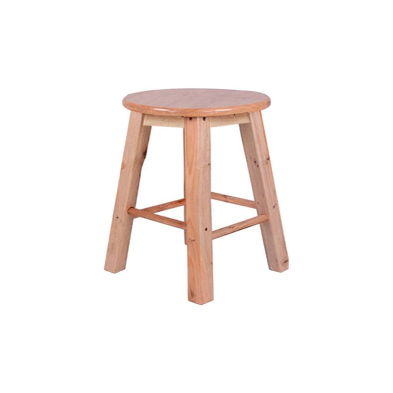 Modern Armless Non Foldable Counter Stool Wood Household Bar Stool with Pedal Brown 1 Piece Clearhalo 'Bar Furniture' 'Bar Stools' 'bar_stools' 'furn' 'furn_bar_stools' 'furniture_bar_stools' 'Kitchen & Dining Furniture' 'kitchen&dining_furn' 'kitchen' 'kitchen_furn' Furniture' 4198541