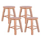 Modern Armless Non Foldable Counter Stool Wood Household Bar Stool with Pedal Brown 4 Piece Set Clearhalo 'Bar Furniture' 'Bar Stools' 'bar_stools' 'furn' 'furn_bar_stools' 'furniture_bar_stools' 'Kitchen & Dining Furniture' 'kitchen&dining_furn' 'kitchen' 'kitchen_furn' Furniture' 4198544