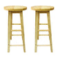Modern Armless Non Foldable Counter Stool Wood Household Bar Stool with Pedal Natural 2 Piece Set Bar Stool(31"H) Clearhalo 'Bar Furniture' 'Bar Stools' 'bar_stools' 'furn' 'furn_bar_stools' 'furniture_bar_stools' 'Kitchen & Dining Furniture' 'kitchen&dining_furn' 'kitchen' 'kitchen_furn' Furniture' 4198547