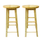 Modern Armless Non Foldable Counter Stool Wood Household Bar Stool with Pedal Natural 2 Piece Set Bar Stool (28" H) Clearhalo 'Bar Furniture' 'Bar Stools' 'bar_stools' 'furn' 'furn_bar_stools' 'furniture_bar_stools' 'Kitchen & Dining Furniture' 'kitchen&dining_furn' 'kitchen' 'kitchen_furn' Furniture' 4198556