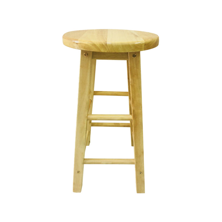 Modern Armless Non Foldable Counter Stool Wood Household Bar Stool with Pedal Natural 1 Piece Counter Stool (24"H) Clearhalo 'Bar Furniture' 'Bar Stools' 'bar_stools' 'furn' 'furn_bar_stools' 'furniture_bar_stools' 'Kitchen & Dining Furniture' 'kitchen&dining_furn' 'kitchen' 'kitchen_furn' Furniture' 4198558