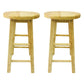 Modern Armless Non Foldable Counter Stool Wood Household Bar Stool with Pedal Natural 2 Piece Set Counter Stool (24"H) Clearhalo 'Bar Furniture' 'Bar Stools' 'bar_stools' 'furn' 'furn_bar_stools' 'furniture_bar_stools' 'Kitchen & Dining Furniture' 'kitchen&dining_furn' 'kitchen' 'kitchen_furn' Furniture' 4198559