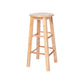 Modern Armless Non Foldable Counter Stool Wood Household Bar Stool with Pedal Brown 1 Piece Bar Stool (28" H) Clearhalo 'Bar Furniture' 'Bar Stools' 'bar_stools' 'furn' 'furn_bar_stools' 'furniture_bar_stools' 'Kitchen & Dining Furniture' 'kitchen&dining_furn' 'kitchen' 'kitchen_furn' Furniture' 4198561