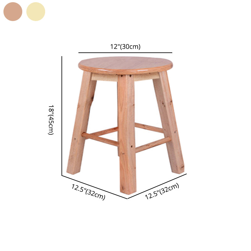 Modern Armless Non Foldable Counter Stool Wood Household Bar Stool with Pedal Clearhalo 'Bar Furniture' 'Bar Stools' 'bar_stools' 'furn' 'furn_bar_stools' 'furniture_bar_stools' 'Kitchen & Dining Furniture' 'kitchen&dining_furn' 'kitchen' 'kitchen_furn' Furniture' 4198566