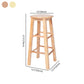Modern Armless Non Foldable Counter Stool Wood Household Bar Stool with Pedal Clearhalo 'Bar Furniture' 'Bar Stools' 'bar_stools' 'furn' 'furn_bar_stools' 'furniture_bar_stools' 'Kitchen & Dining Furniture' 'kitchen&dining_furn' 'kitchen' 'kitchen_furn' Furniture' 4198569