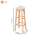 Modern Armless Non Foldable Counter Stool Wood Household Bar Stool with Pedal Clearhalo 'Bar Furniture' 'Bar Stools' 'bar_stools' 'furn' 'furn_bar_stools' 'furniture_bar_stools' 'Kitchen & Dining Furniture' 'kitchen&dining_furn' 'kitchen' 'kitchen_furn' Furniture' 4198570