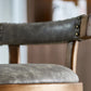 Industrial Wood Quilted Distressed Barstool 29.5" H Indoor Tall Stool with Round Seat Clearhalo 'Bar Furniture' 'Bar Stools' 'bar_stools' 'furn' 'furn_bar_stools' 'furniture_bar_stools' 'Kitchen & Dining Furniture' 'kitchen&dining_furn' 'kitchen' 'kitchen_furn' Furniture' 4198717