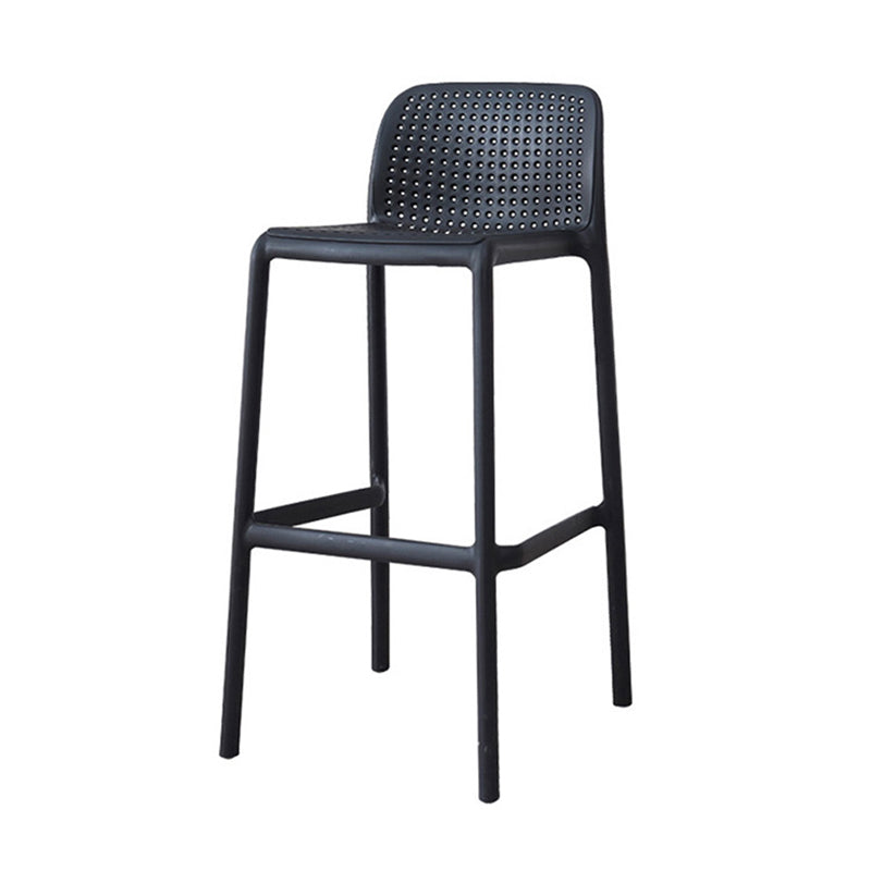 Nordic Macron Barstool Plastic 4 Legs Bar Stool for Living Room Set of 4 Clearhalo 'Bar Furniture' 'Bar Stools' 'bar_stools' 'furn' 'furn_bar_stools' 'furniture_bar_stools' 'Kitchen & Dining Furniture' 'kitchen&dining_furn' 'kitchen' 'kitchen_furn' Furniture' 4198742
