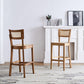 Tropical Style 30-inch Barstool Wood 4 Legs Base Bar Stool for Living Room Clearhalo 'Bar Furniture' 'Bar Stools' 'bar_stools' 'furn' 'furn_bar_stools' 'furniture_bar_stools' 'Kitchen & Dining Furniture' 'kitchen&dining_furn' 'kitchen' 'kitchen_furn' Furniture' 4198793