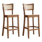 Tropical Style 30-inch Barstool Wood 4 Legs Base Bar Stool for Living Room Walnut 2 Piece Set Clearhalo 'Bar Furniture' 'Bar Stools' 'bar_stools' 'furn' 'furn_bar_stools' 'furniture_bar_stools' 'Kitchen & Dining Furniture' 'kitchen&dining_furn' 'kitchen' 'kitchen_furn' Furniture' 4198794