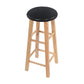 Beige Wood Nordic Barstool 31.5" H Round Indoor Tall Stool, 1 Piece Black Clearhalo 'Bar Furniture' 'Bar Stools' 'bar_stools' 'furn' 'furn_bar_stools' 'furniture_bar_stools' 'Kitchen & Dining Furniture' 'kitchen&dining_furn' 'kitchen' 'kitchen_furn' Furniture' 4198825