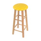 Beige Wood Nordic Barstool 31.5" H Round Indoor Tall Stool, 1 Piece Clearhalo 'Bar Furniture' 'Bar Stools' 'bar_stools' 'furn' 'furn_bar_stools' 'furniture_bar_stools' 'Kitchen & Dining Furniture' 'kitchen&dining_furn' 'kitchen' 'kitchen_furn' Furniture' 4198826