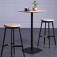 Scandinavian Black Counter Stools Metal Wood Backless Bar Stools with Round Seat Clearhalo 'Bar Furniture' 'Bar Stools' 'bar_stools' 'furn' 'furn_bar_stools' 'furniture_bar_stools' 'Kitchen & Dining Furniture' 'kitchen&dining_furn' 'kitchen' 'kitchen_furn' Furniture' 4198833