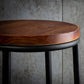 Industrial Brown Wood Barstool Distressed Indoor Tall Stool with Round Seat Clearhalo 'Bar Furniture' 'Bar Stools' 'bar_stools' 'furn' 'furn_bar_stools' 'furniture_bar_stools' 'Kitchen & Dining Furniture' 'kitchen&dining_furn' 'kitchen' 'kitchen_furn' Furniture' 4198861