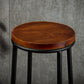 Industrial Brown Wood Barstool Distressed Indoor Tall Stool with Round Seat Clearhalo 'Bar Furniture' 'Bar Stools' 'bar_stools' 'furn' 'furn_bar_stools' 'furniture_bar_stools' 'Kitchen & Dining Furniture' 'kitchen&dining_furn' 'kitchen' 'kitchen_furn' Furniture' 4198867