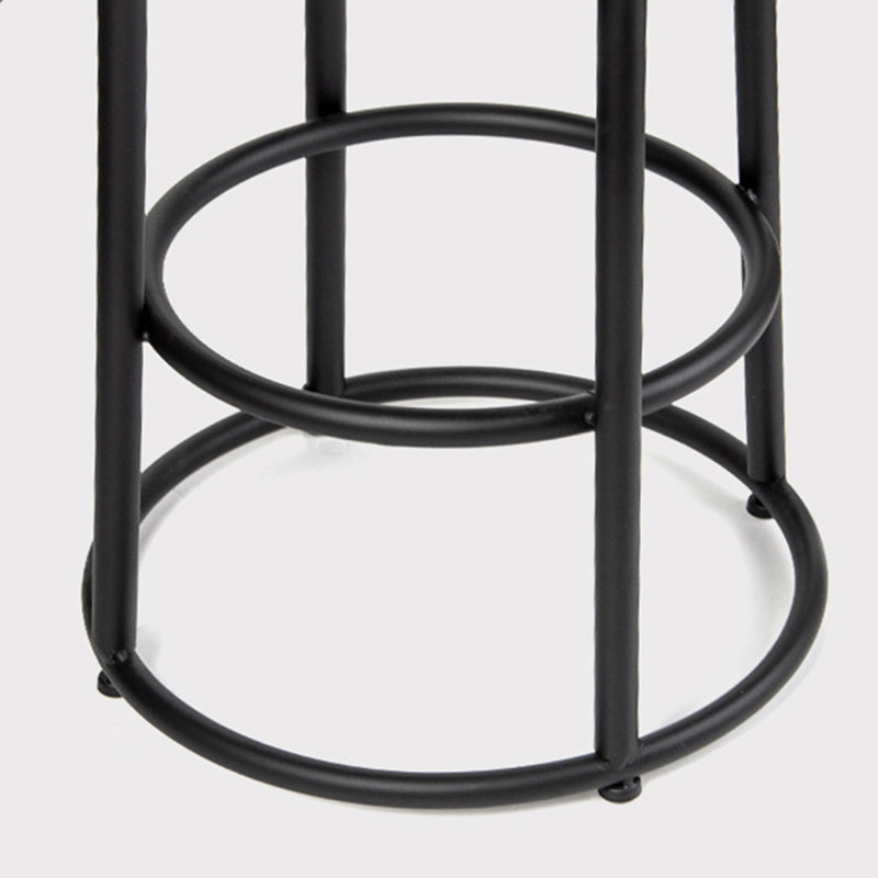 Industrial Brown Wood Barstool Distressed Indoor Tall Stool with Round Seat Clearhalo 'Bar Furniture' 'Bar Stools' 'bar_stools' 'furn' 'furn_bar_stools' 'furniture_bar_stools' 'Kitchen & Dining Furniture' 'kitchen&dining_furn' 'kitchen' 'kitchen_furn' Furniture' 4198869