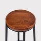 Industrial Brown Wood Barstool Distressed Indoor Tall Stool with Round Seat Clearhalo 'Bar Furniture' 'Bar Stools' 'bar_stools' 'furn' 'furn_bar_stools' 'furniture_bar_stools' 'Kitchen & Dining Furniture' 'kitchen&dining_furn' 'kitchen' 'kitchen_furn' Furniture' 4198870