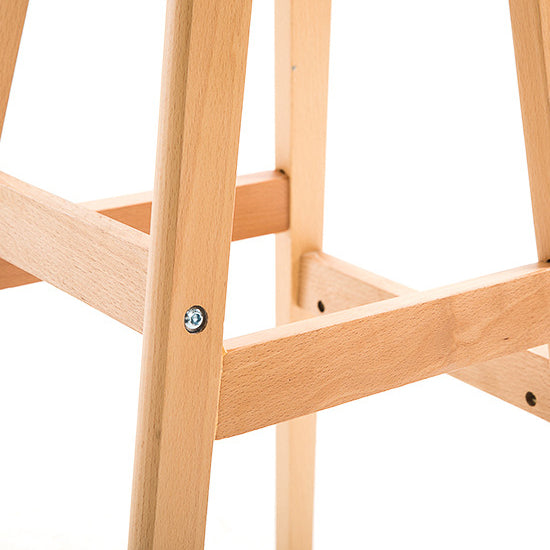 Scandinavian Natural Wood Counter Stools Low Back Bar Stools with Bucket Seat Clearhalo 'Bar Furniture' 'Bar Stools' 'bar_stools' 'furn' 'furn_bar_stools' 'furniture_bar_stools' 'Kitchen & Dining Furniture' 'kitchen&dining_furn' 'kitchen' 'kitchen_furn' Furniture' 4198909