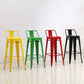 Modern Squared Counter Stools Armless Iron Indoor Bar Stool with Footrest Clearhalo 'Bar Furniture' 'Bar Stools' 'bar_stools' 'furn' 'furn_bar_stools' 'furniture_bar_stools' 'Kitchen & Dining Furniture' 'kitchen&dining_furn' 'kitchen' 'kitchen_furn' Furniture' 4199048