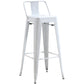 Modern Squared Counter Stools Armless Iron Indoor Bar Stool with Footrest Clearhalo 'Bar Furniture' 'Bar Stools' 'bar_stools' 'furn' 'furn_bar_stools' 'furniture_bar_stools' 'Kitchen & Dining Furniture' 'kitchen&dining_furn' 'kitchen' 'kitchen_furn' Furniture' 4199057
