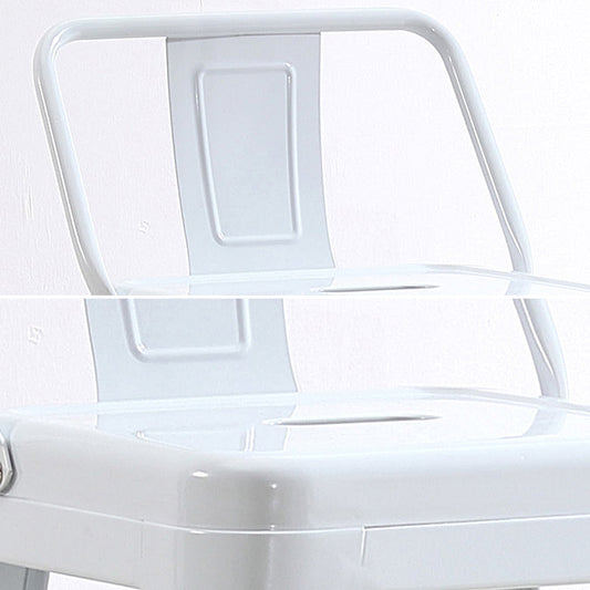 Modern Squared Counter Stools Armless Iron Indoor Bar Stool with Footrest Clearhalo 'Bar Furniture' 'Bar Stools' 'bar_stools' 'furn' 'furn_bar_stools' 'furniture_bar_stools' 'Kitchen & Dining Furniture' 'kitchen&dining_furn' 'kitchen' 'kitchen_furn' Furniture' 4199058