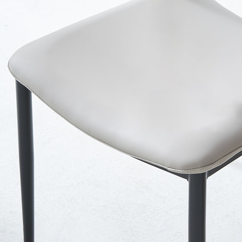 Minimalist Open Back Dining Side Chairs Leather Dining Side Chair for Home Clearhalo ' kitchen&dining_furn' 'Dining Chairs' 'Dining Tables & Seating' 'dining_chair' 'furn' 'furn_dining_chair' 'Furniture' 'furniture_dining_chair' 'Kitchen & Dining Furniture' 'kitchen' 4205722