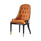 Minimalist Design Leather Dining Side Chair Solid Back Arm Chairs for Kitchen Clearhalo ' kitchen&dining_furn' 'Dining Chairs' 'Dining Tables & Seating' 'dining_chair' 'furn' 'furn_dining_chair' 'Furniture' 'furniture_dining_chair' 'Kitchen & Dining Furniture' 'kitchen' 4205731