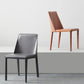 Minimalist Style Leather Dining Chairs Solid Back Armless Chairs for Home Clearhalo ' kitchen&dining_furn' 'Dining Chairs' 'Dining Tables & Seating' 'dining_chair' 'furn' 'furn_dining_chair' 'Furniture' 'furniture_dining_chair' 'Kitchen & Dining Furniture' 'kitchen' 4205755