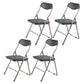 Home Metal Contemporary Side Chair Folding Open Back Dining Side Chair Black 4 Piece Set Clearhalo ' kitchen&dining_furn' 'Dining Chairs' 'Dining Tables & Seating' 'dining_chair' 'furn' 'furn_dining_chair' 'Furniture' 'furniture_dining_chair' 'Kitchen & Dining Furniture' 'kitchen' 4205782