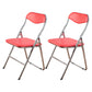 Home Metal Contemporary Side Chair Folding Open Back Dining Side Chair Red 2 Piece Set Clearhalo ' kitchen&dining_furn' 'Dining Chairs' 'Dining Tables & Seating' 'dining_chair' 'furn' 'furn_dining_chair' 'Furniture' 'furniture_dining_chair' 'Kitchen & Dining Furniture' 'kitchen' 4205786