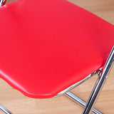 Home Metal Contemporary Side Chair Folding Open Back Dining Side Chair Clearhalo ' kitchen&dining_furn' 'Dining Chairs' 'Dining Tables & Seating' 'dining_chair' 'furn' 'furn_dining_chair' 'Furniture' 'furniture_dining_chair' 'Kitchen & Dining Furniture' 'kitchen' 4205789