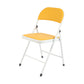 Modern Indoor-Outdoor Metal Chair Folding Armless Open Back Dining Side Chair Yellow 1 Piece Clearhalo ' kitchen&dining_furn' 'Dining Chairs' 'Dining Tables & Seating' 'dining_chair' 'furn' 'furn_dining_chair' 'Furniture' 'furniture_dining_chair' 'Kitchen & Dining Furniture' 'kitchen' 4205799