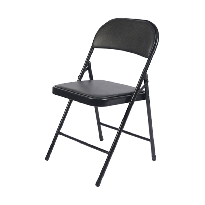 Modern Indoor-Outdoor Metal Chair Folding Armless Open Back Dining Side Chair Black 1 Piece Clearhalo ' kitchen&dining_furn' 'Dining Chairs' 'Dining Tables & Seating' 'dining_chair' 'furn' 'furn_dining_chair' 'Furniture' 'furniture_dining_chair' 'Kitchen & Dining Furniture' 'kitchen' 4205828