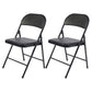 Modern Indoor-Outdoor Metal Chair Folding Armless Open Back Dining Side Chair Black 2 Piece Set Clearhalo ' kitchen&dining_furn' 'Dining Chairs' 'Dining Tables & Seating' 'dining_chair' 'furn' 'furn_dining_chair' 'Furniture' 'furniture_dining_chair' 'Kitchen & Dining Furniture' 'kitchen' 4205829