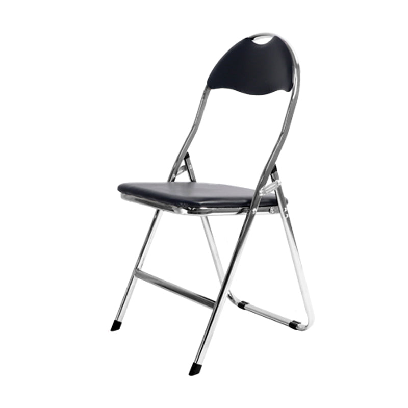 Modern Metal Indoor-Outdoor Chair Open Back Armless Dining Side Chair Black 1 Piece Clearhalo ' kitchen&dining_furn' 'Dining Chairs' 'Dining Tables & Seating' 'dining_chair' 'furn' 'furn_dining_chair' 'Furniture' 'furniture_dining_chair' 'Kitchen & Dining Furniture' 'kitchen' 4205833