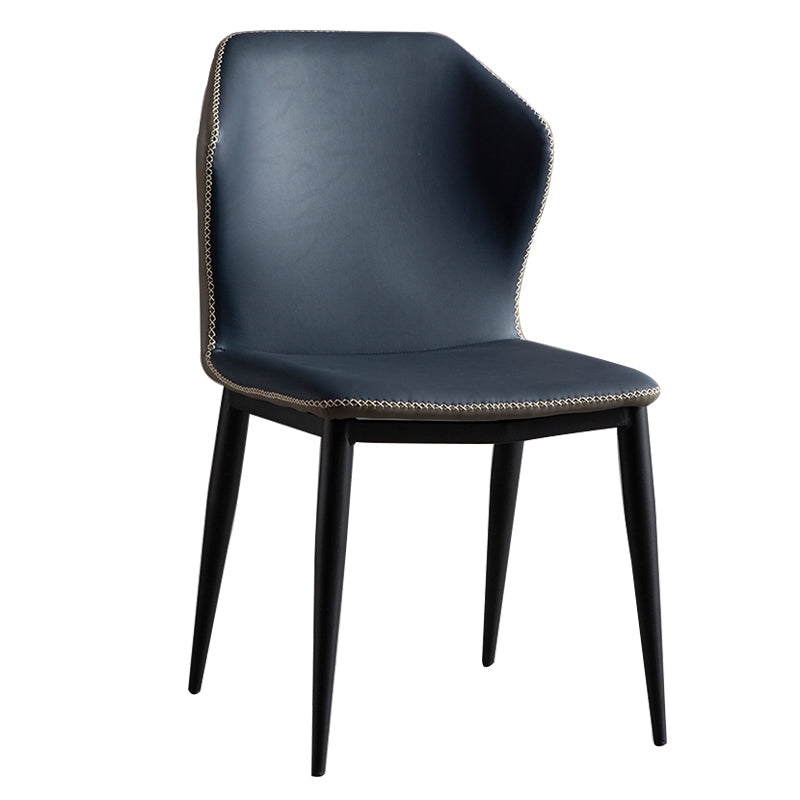 Industrial Indoor Side Chair Wingback Metal Upholstered Dining Room Chair (Set of 2) Clearhalo ' kitchen&dining_furn' 'Dining Chairs' 'Dining Tables & Seating' 'dining_chair' 'furn' 'furn_dining_chair' 'Furniture' 'furniture_dining_chair' 'Kitchen & Dining Furniture' 'kitchen' 4205855