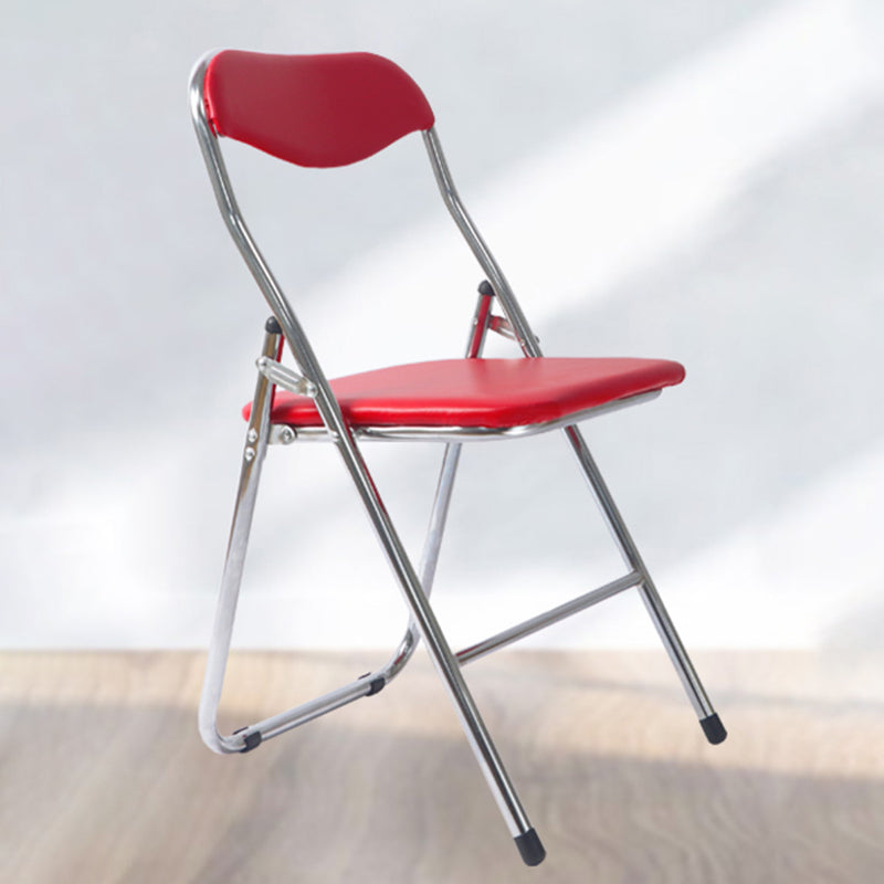 Metal Modern Indoor-Outdoor Chair Folding Armless Open Back Dining Side Chair Clearhalo ' kitchen&dining_furn' 'Dining Chairs' 'Dining Tables & Seating' 'dining_chair' 'furn' 'furn_dining_chair' 'Furniture' 'furniture_dining_chair' 'Kitchen & Dining Furniture' 'kitchen' 4205868