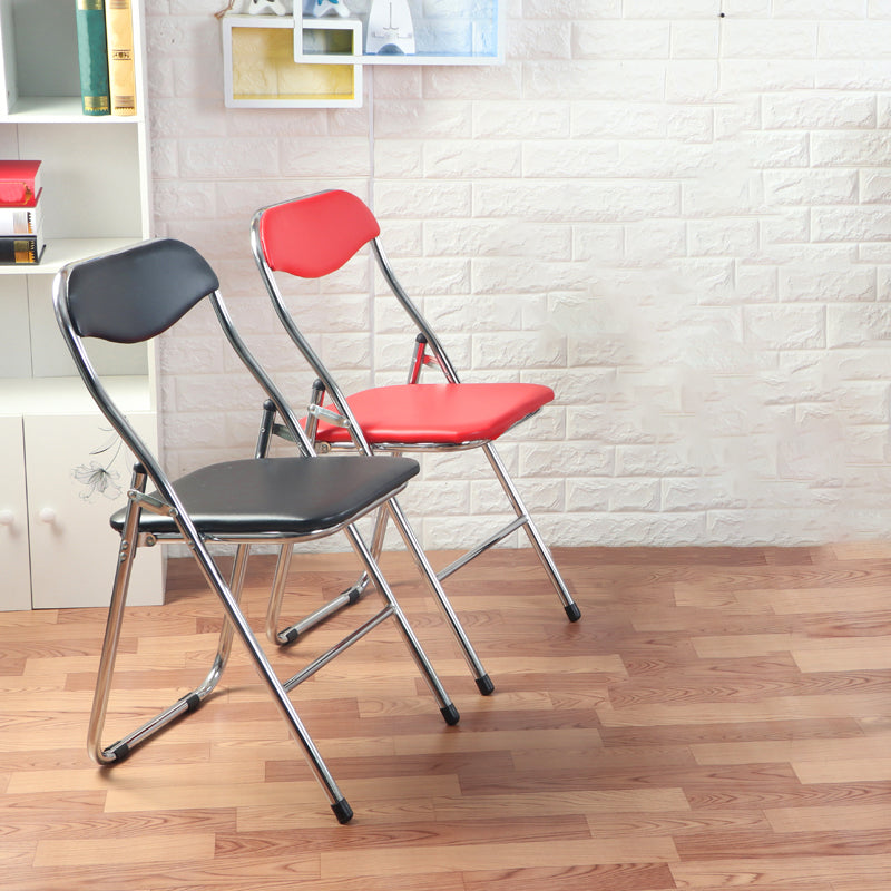 Metal Modern Indoor-Outdoor Chair Folding Armless Open Back Dining Side Chair Clearhalo ' kitchen&dining_furn' 'Dining Chairs' 'Dining Tables & Seating' 'dining_chair' 'furn' 'furn_dining_chair' 'Furniture' 'furniture_dining_chair' 'Kitchen & Dining Furniture' 'kitchen' 4205871