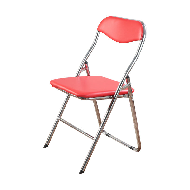 Metal Modern Indoor-Outdoor Chair Folding Armless Open Back Dining Side Chair Clearhalo ' kitchen&dining_furn' 'Dining Chairs' 'Dining Tables & Seating' 'dining_chair' 'furn' 'furn_dining_chair' 'Furniture' 'furniture_dining_chair' 'Kitchen & Dining Furniture' 'kitchen' 4205877