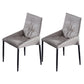 Contemporary Style Solid Back Dining Arm Chairs Leather Dining Chairs (Set of 2) Beige Clearhalo ' kitchen&dining_furn' 'Dining Chairs' 'Dining Tables & Seating' 'dining_chair' 'furn' 'furn_dining_chair' 'Furniture' 'furniture_dining_chair' 'Kitchen & Dining Furniture' 'kitchen' 4205885