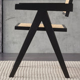 Contemporary Style Open Back Dining Side Chair Wood Single Dining Chair Clearhalo ' kitchen&dining_furn' 'Dining Chairs' 'Dining Tables & Seating' 'dining_chair' 'furn' 'furn_dining_chair' 'Furniture' 'furniture_dining_chair' 'Kitchen & Dining Furniture' 'kitchen' 4205905