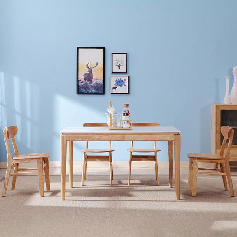 Contemporary Open Back Dining Side Chairs Wood Side Dining Chairs (Set of 2) Clearhalo ' kitchen&dining_furn' 'Dining Chairs' 'Dining Tables & Seating' 'dining_chair' 'furn' 'furn_dining_chair' 'Furniture' 'furniture_dining_chair' 'Kitchen & Dining Furniture' 'kitchen' 4205913