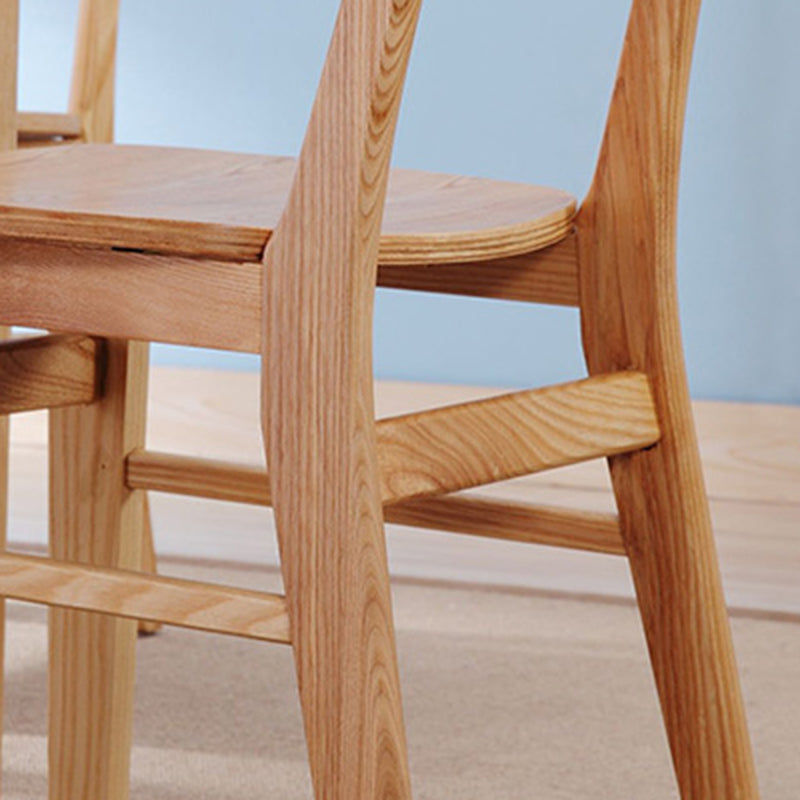 Contemporary Open Back Dining Side Chairs Wood Side Dining Chairs (Set of 2) Clearhalo ' kitchen&dining_furn' 'Dining Chairs' 'Dining Tables & Seating' 'dining_chair' 'furn' 'furn_dining_chair' 'Furniture' 'furniture_dining_chair' 'Kitchen & Dining Furniture' 'kitchen' 4205919