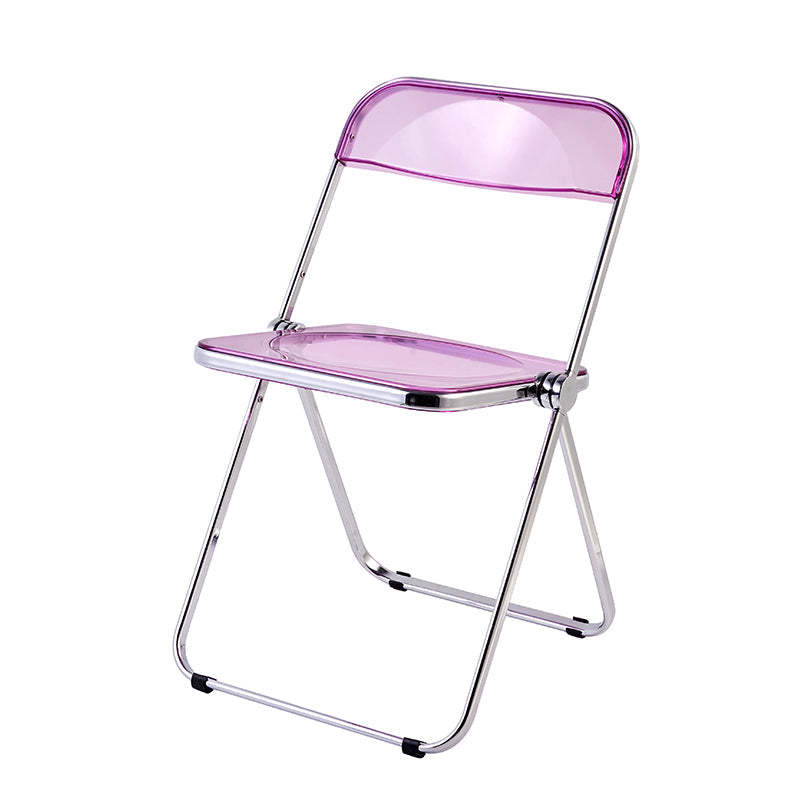 Industrial Style Plastic Dining Armless Chair Open Back Single Dining Chair Purple-Red Clearhalo ' kitchen&dining_furn' 'Dining Chairs' 'Dining Tables & Seating' 'dining_chair' 'furn' 'furn_dining_chair' 'Furniture' 'furniture_dining_chair' 'Kitchen & Dining Furniture' 'kitchen' 4205938