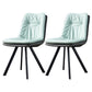 Home Industrial Side Chair Solid Back Metal Upholstered Dining Room Chair Green 2 Piece Set Clearhalo ' kitchen&dining_furn' 'Dining Chairs' 'Dining Tables & Seating' 'dining_chair' 'furn' 'furn_dining_chair' 'Furniture' 'furniture_dining_chair' 'Kitchen & Dining Furniture' 'kitchen' 4206013