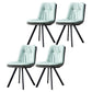 Home Industrial Side Chair Solid Back Metal Upholstered Dining Room Chair Green 4 Piece Set Clearhalo ' kitchen&dining_furn' 'Dining Chairs' 'Dining Tables & Seating' 'dining_chair' 'furn' 'furn_dining_chair' 'Furniture' 'furniture_dining_chair' 'Kitchen & Dining Furniture' 'kitchen' 4206014