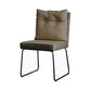 Contemporary Metal Dining Armless Chair Faux Leather Dining Chairs for Home Use Khaki 1 Piece Clearhalo ' kitchen&dining_furn' 'Dining Chairs' 'Dining Tables & Seating' 'dining_chair' 'furn' 'furn_dining_chair' 'Furniture' 'furniture_dining_chair' 'Kitchen & Dining Furniture' 'kitchen' 4206029